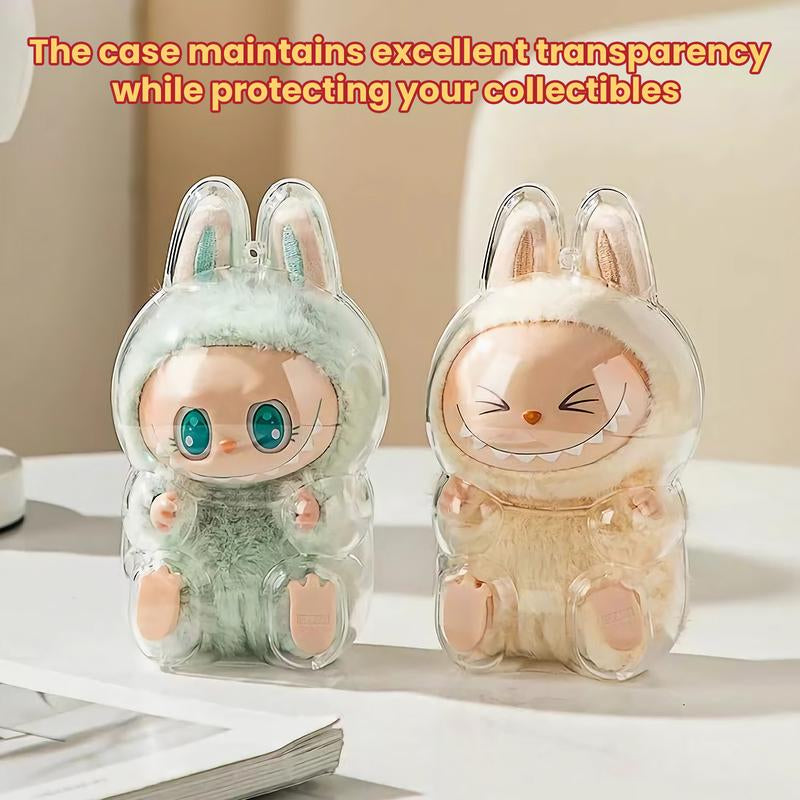 Protective Case for LABUBU Have a Seat Series - Crystal Clear Display Box for the Monsters Figures - Dustproof & Scratch-Resistant,Accessory,Gift Showcase (Doll Not Included)