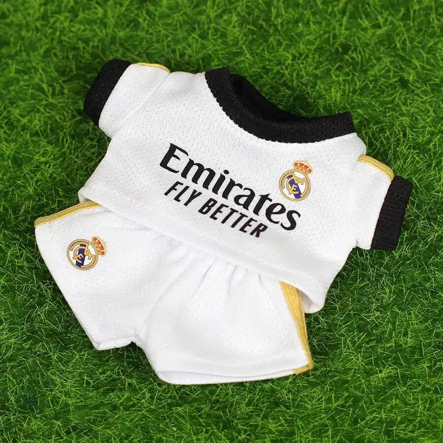 17cm Labubu Football Size 10 Clothing for V1, V2, V3 Labubu Dolls, Size 7 Pendant Doll Apparel, DIY Sportswear Gift for Boys