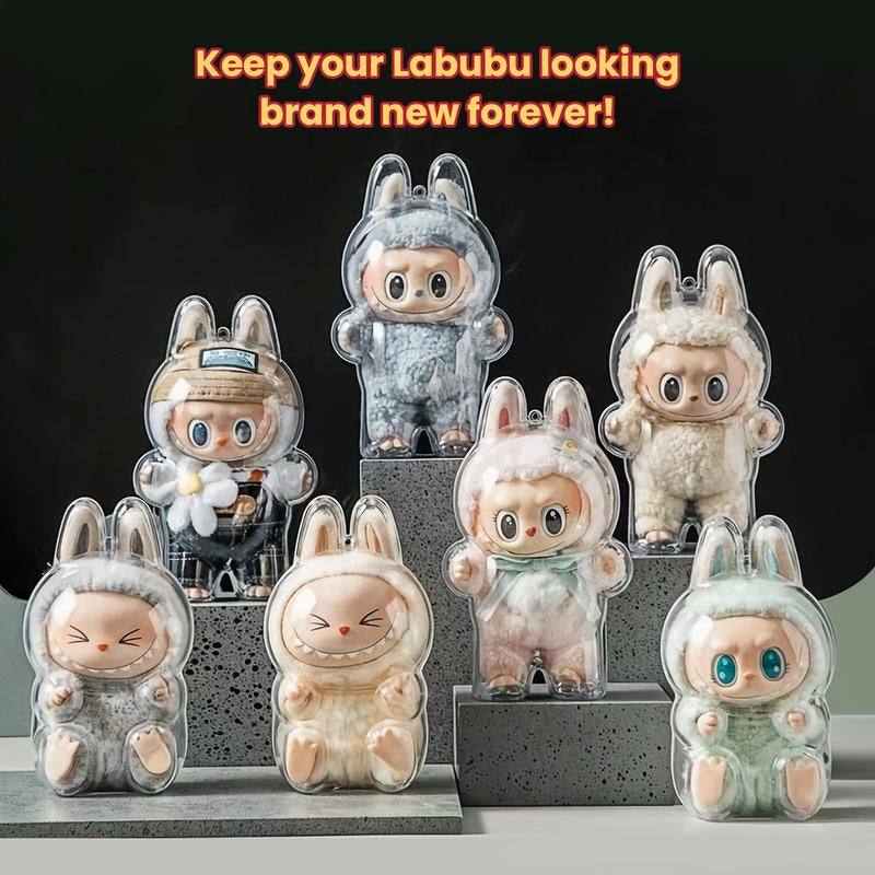 Protective Case for LABUBU Have a Seat Series - Crystal Clear Display Box for the Monsters Figures - Dustproof & Scratch-Resistant,Accessory,Gift Showcase (Doll Not Included)
