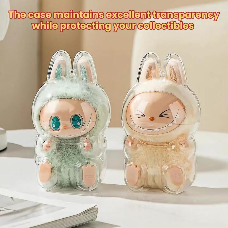 Protective Case for LABUBU Have a Seat Series - Crystal Clear Display Box for the Monsters Figures - Dustproof & Scratch-Resistant,Accessory,Gift Showcase (Doll Not Included)