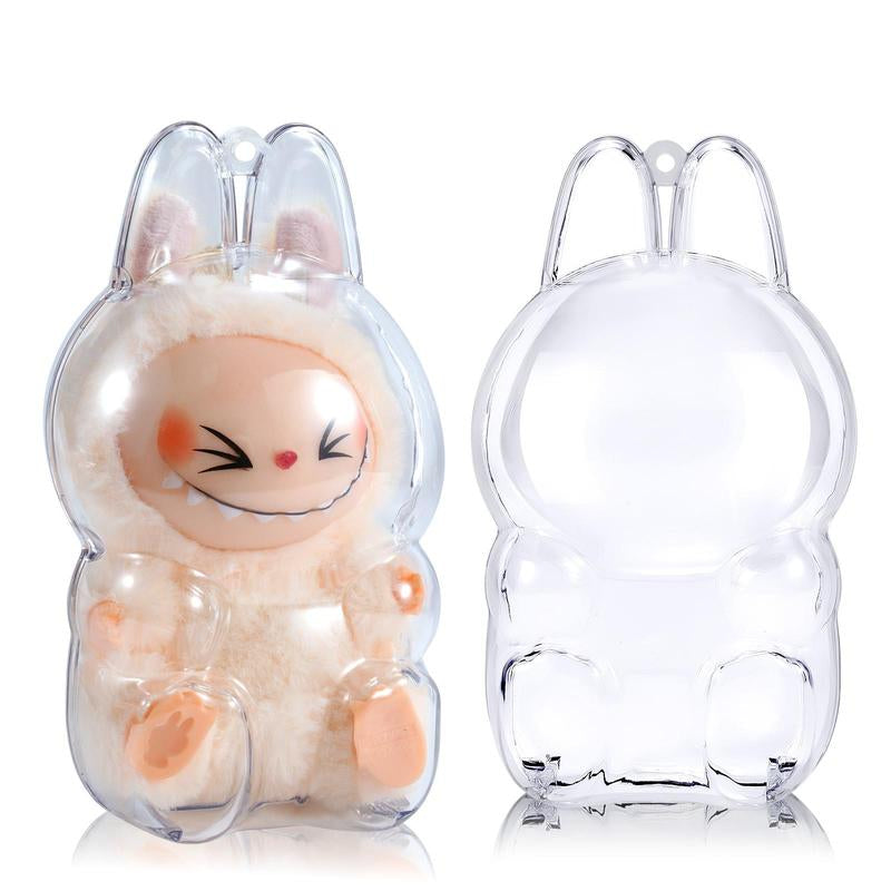 Protective Case for LABUBU Have a Seat Series - Crystal Clear Display Box for the Monsters Figures - Dustproof & Scratch-Resistant,Accessory,Gift Showcase (Doll Not Included)