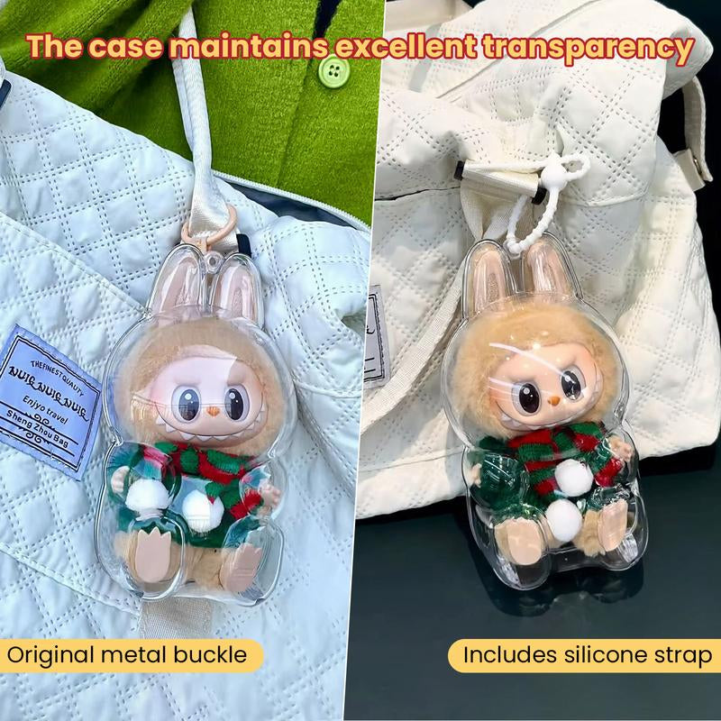 Protective Case for LABUBU Have a Seat Series - Crystal Clear Display Box for the Monsters Figures - Dustproof & Scratch-Resistant,Accessory,Gift Showcase (Doll Not Included)