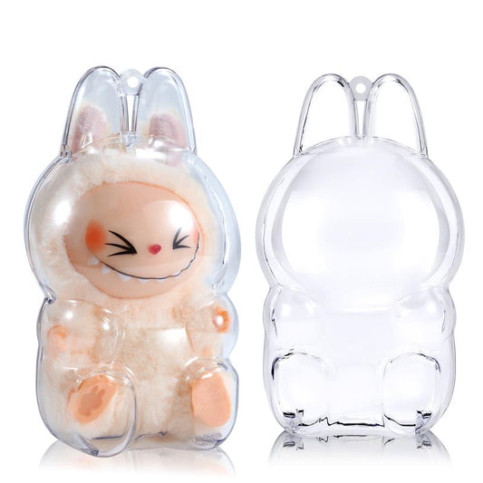 Protective Case for LABUBU Have a Seat Series - Crystal Clear Display Box for the Monsters Figures - Dustproof & Scratch-Resistant，Accessory,Gift Showcase (Doll Not Included)
