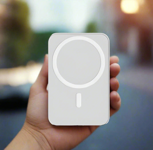 Magnetic Wireless Fast - Charging Power Bank with a Capacity of 10,000Mah, Supporting 20W PD Fast Charging. It Comes with a USB - C Data Cable and Is Compatible with the Entire Iphone 16/15/14/13/12 Series (Pro/Mini/Pro Max). Charger Portable Power Bank