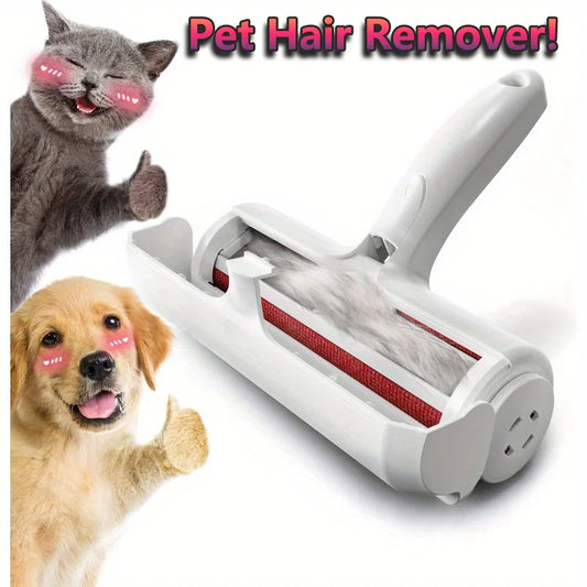 Pet Hair Remover - Lint Roller for Pet Hair - Cat and Dog Hair Remover for Couch, Furniture, Carpet, Car Seat, Reusable Roller