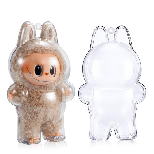 Protective Case for LABUBU Have a Seat Series - Crystal Clear Display Box for the Monsters Figures - Dustproof & Scratch-Resistant，Accessory,Gift Showcase (Doll Not Included)
